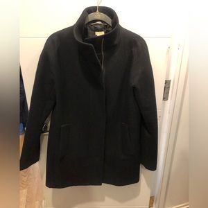 JCrew Factory City Coat Black Size 4